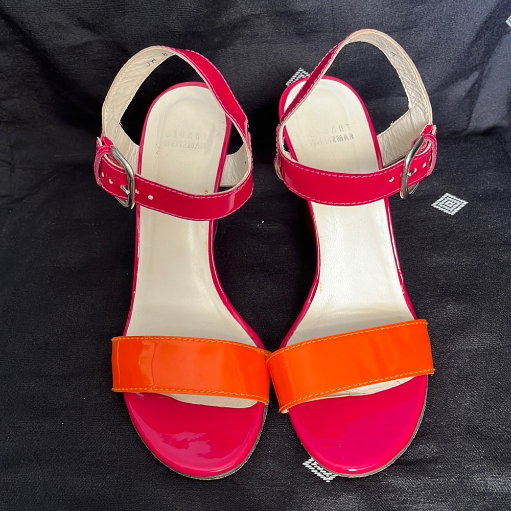 Stuart Weitzman | Leather | 4” Wedge | Size 7.5